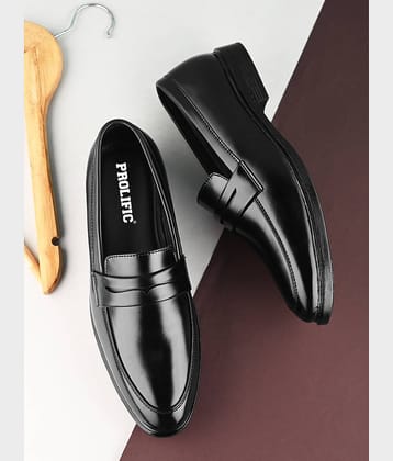 Prolific Black Men's Slip On Formal Shoes