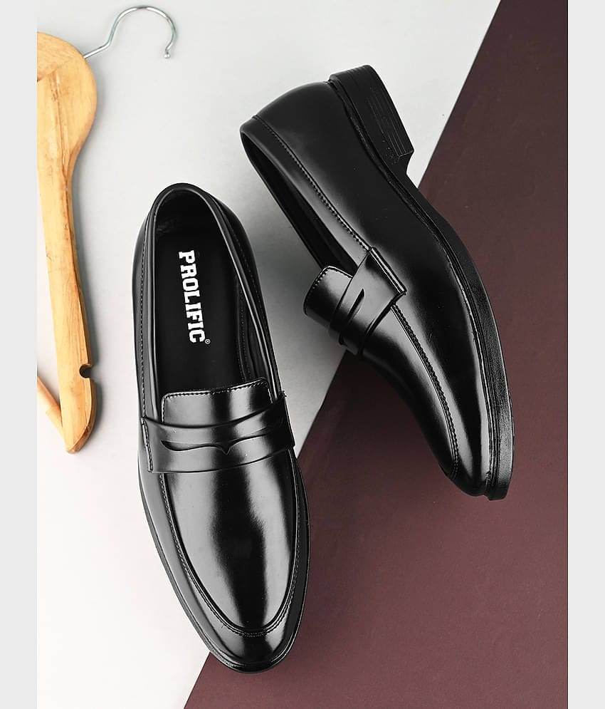 Prolific Black Men's Slip On Formal Shoes