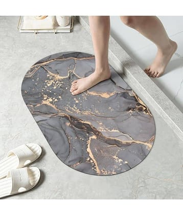 mahek accessories Anti-skid Rubber Bath Mat 40x60 cm ( Pack of 1 ) - Gray