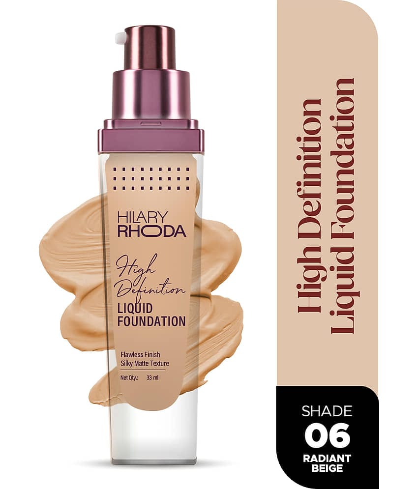 Hilary Rhoda Matte Liquid For All Skin Types Skin Ivory Foundation Pack of 1