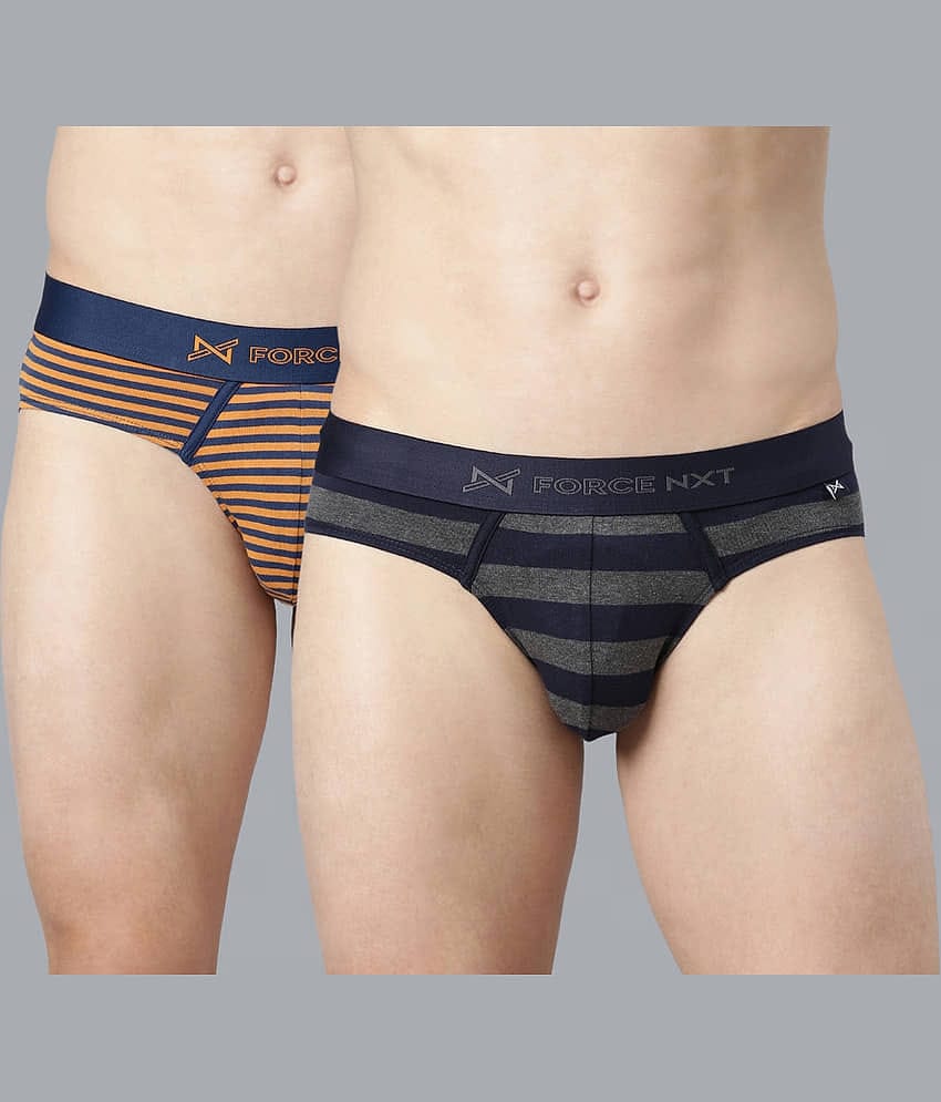 Force NXT Pack of 2 Cotton Briefs For Men's ( Multicolor )