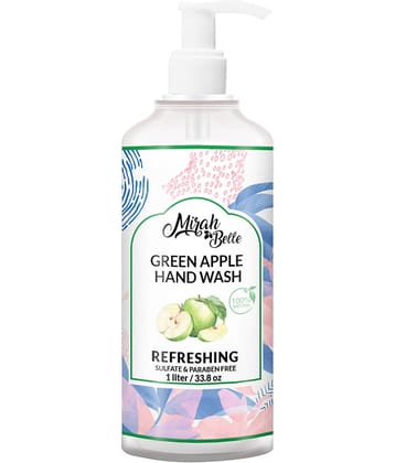 Mirah Belle - Green Apple Hand Wash 1000 mL (Pack of 1)