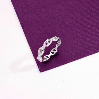 Minimal Chainlink Silver Ring-None / Silver / 5