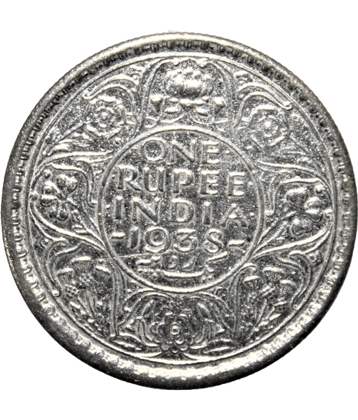 British India - 1 Rupee 1938 {King George VI} India very Old and Rare Coin
