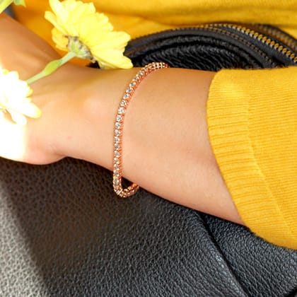 Rosegold Bliss Silver Bracelet for Women