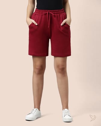 Shorts - Maroon-M / Maroon