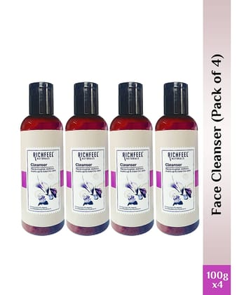 Richfeel - Daily Use Face Cleanser For Normal Skin 400 g ( Pack of 4 )