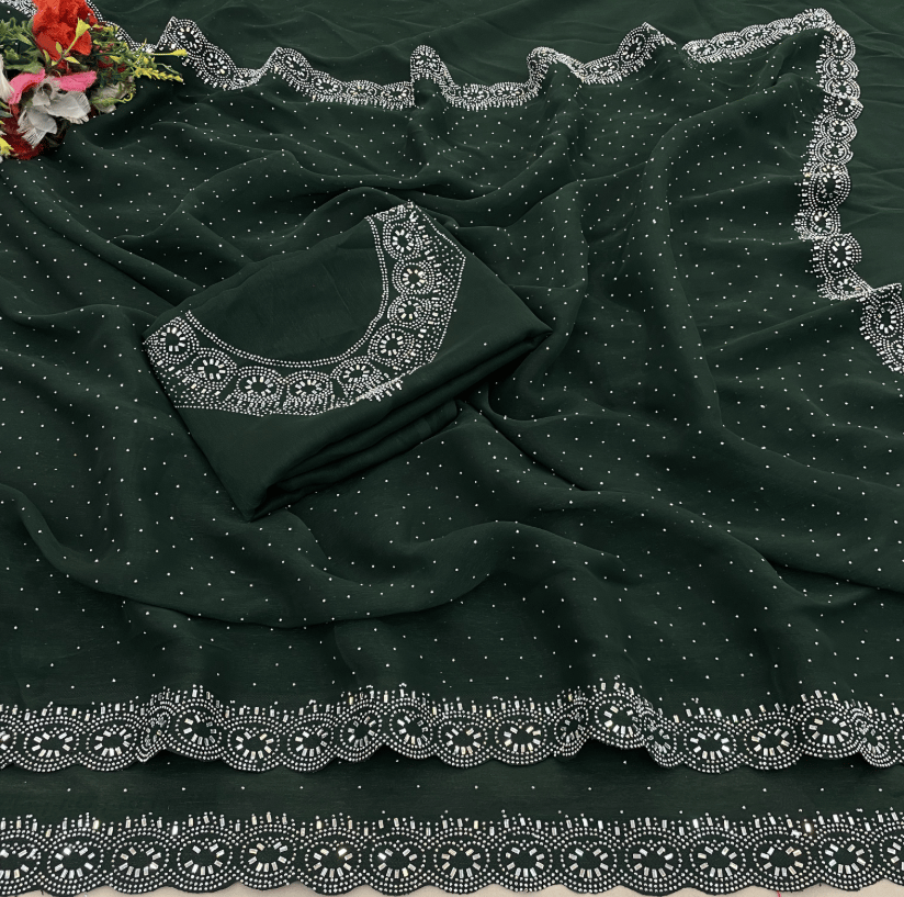 womens partywear saree