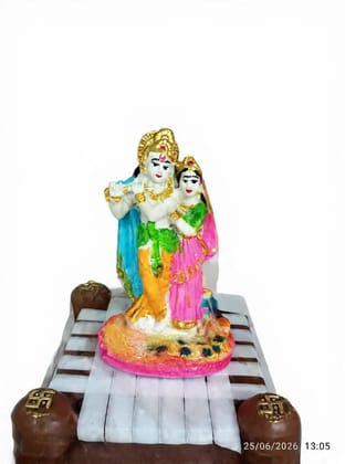 Radha Krishna Marble Idol