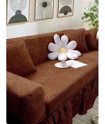 Cortina 3 Seater Polyester Sofa Cover ( Pack of 1 )
