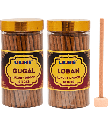 Libjhib Incense Dhoop Sticks Guggal,Loban 120 gm ( Pack of 2 )
