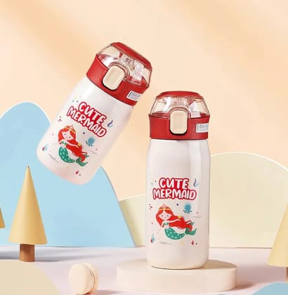 NIYO Amazing Insulated Steel Sippers with Pastel Colours-Mermaid Off White