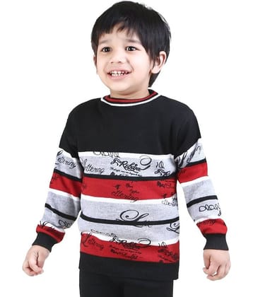 G Two Pack of 1 Boys Woollen Blend Pullover Sweater ( Black )