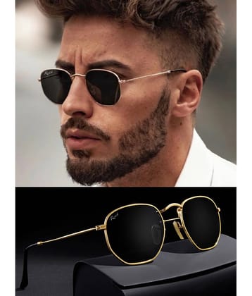 RESIST EYEWEAR - Gold Rectangular,Square,Panto Sunglasses ( Pack of 1 )