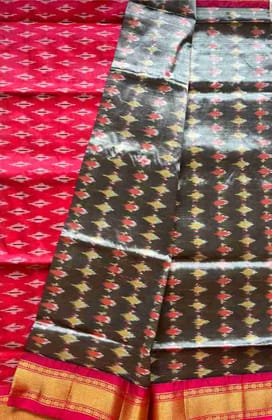 Ikkat Mix Silk elongated diamonds Ikkat Mix Silk elongated diamonds