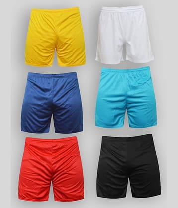 mj store Multi Polyester Football Shorts