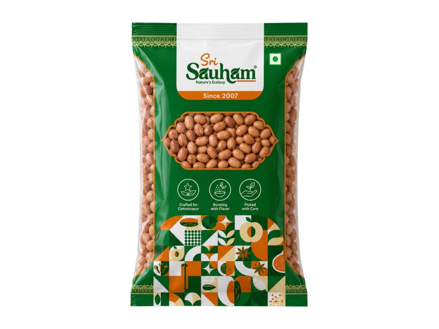 Sri Sauham Moongfali Dana, Premium Peanuts - 500g