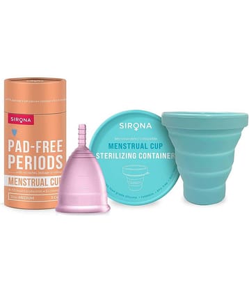 Sirona - Silicone Reusable Menstrual Cup Cleanser Medium ( Pack of 2 )