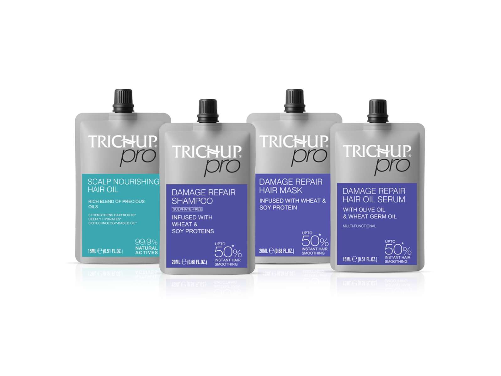 Trichup Pro Mini Kit 70ml, Damage Repair & Scalp Nourishment for Dry, Frizzy & Damaged Hair