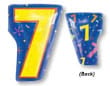 NUMBER 7 BALLOON 18" - Party and Festive Needs | Buy online on ZillyBuy