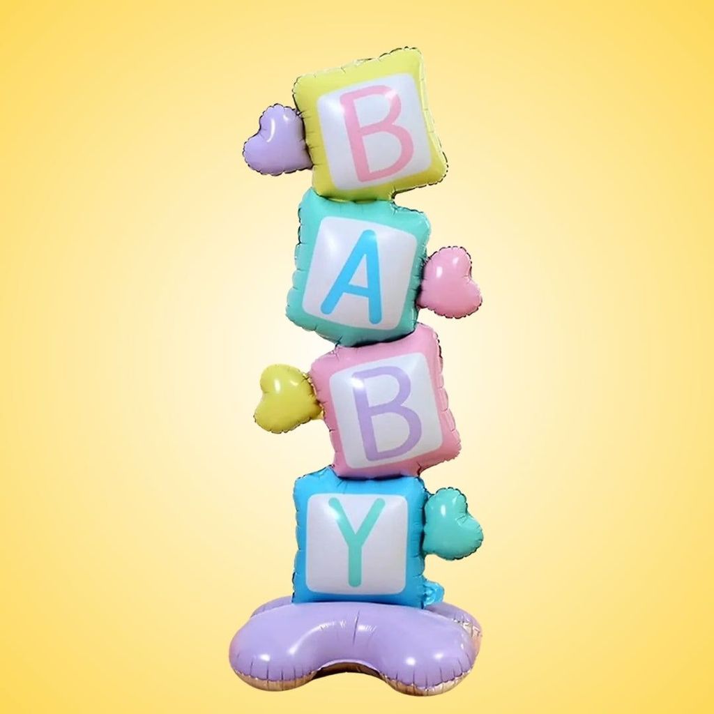 BABY Standing XL AirLoonz Balloon - Air Filled - 45 inches - 1PC - Party and Festive Needs | Buy online on ZillyBuy