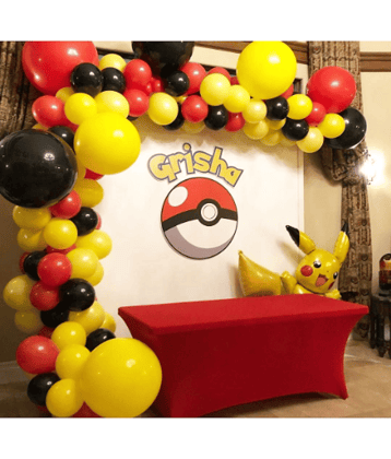 Jolly Party  116 Pack Red Black Yellow Balloon