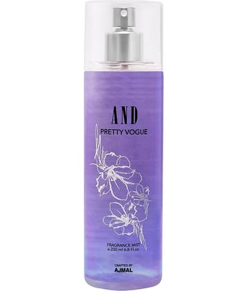 AND Pretty Vogue BodyMist Perfume 200ML Long Lasting Spray Gift For Women Crafted by Ajmal Pack of 1