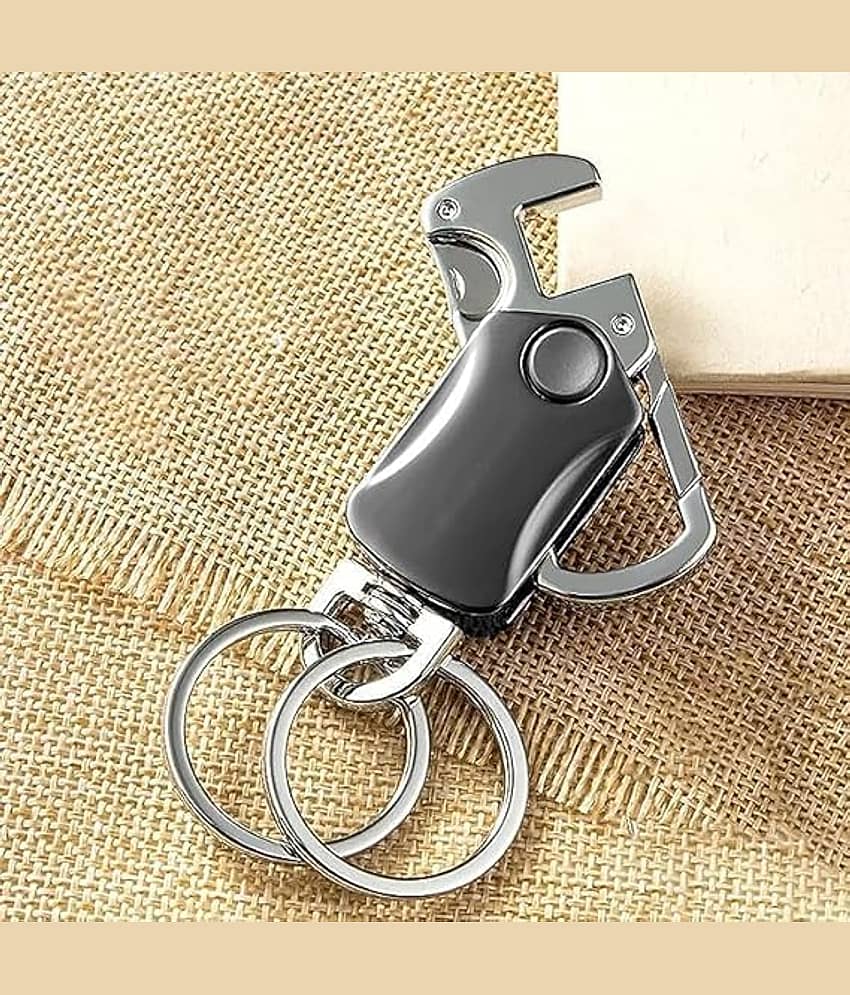 Radhe Fashion Black Men's Utility Keychain ( Pack of 1 )