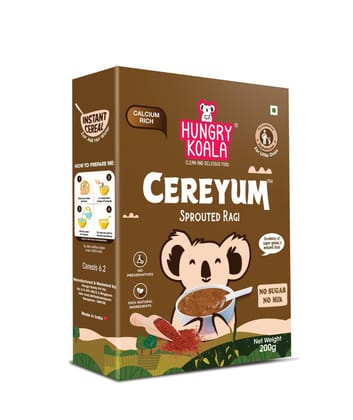 Hungry Koala Sprouted Ragi Powder, 200 Gram