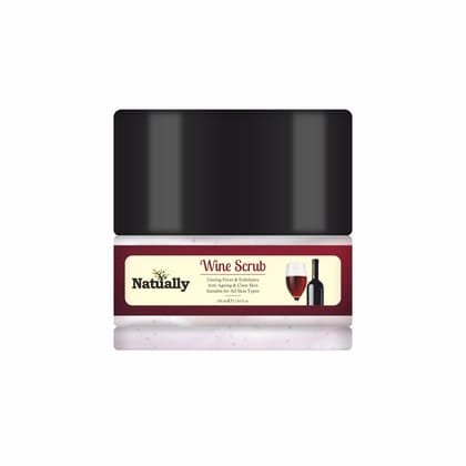 Natually Wine Scrub | Anti ageing & Clear Skin| 350gms