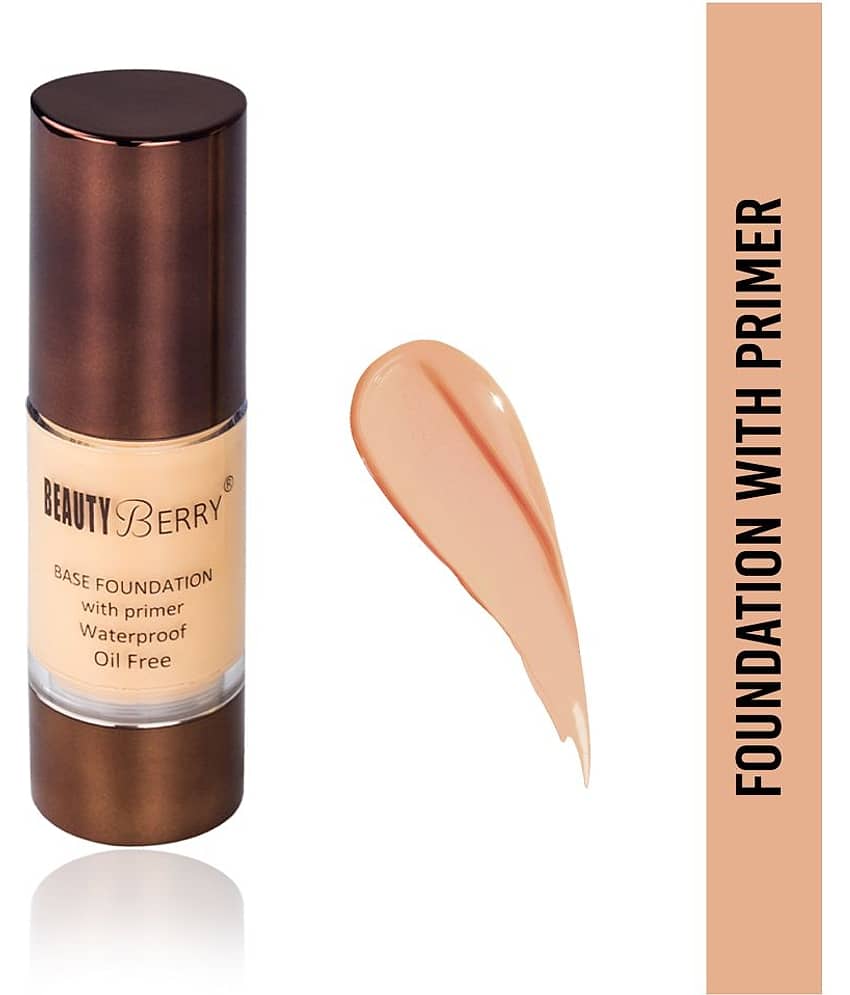 Beauty Berry Base Foundation with Primer Waterproof (Shade - 01)