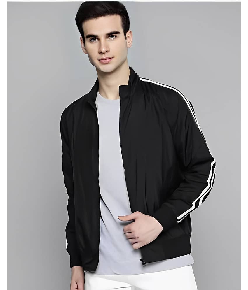 PLUS PARADISE Polyester Men's Casual Jacket - Black ( Pack of 1 )