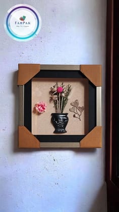 FABPAK 3D Flower Photo Frame for Home Decor