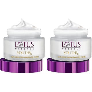 Lotus Herbals Youthrx Anti-Ageing Transforming Gel Cream Spf 20 Pa+++ Preservative Free50G ( Pack Of 2 )
