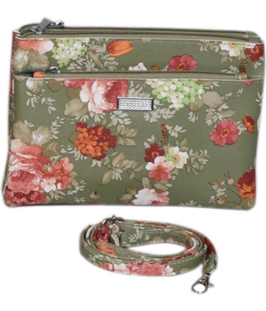 SUNESH CREATION Light Grey Fabric Sling Bag