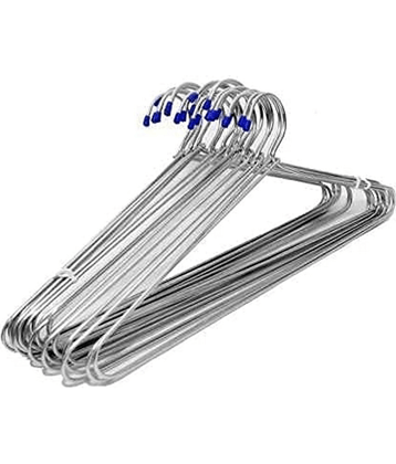 TINUMS Stainless Steel Standard Clothes Hangers ( Pack of 12 )