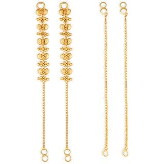 1gram gold Plated Kanchain Ear chain earcuff Ear to Ear Combo for Women & Girls 1gram gold Plated Kanchain Ear chain earcuff Ear to Ear Combo for Women & Girls