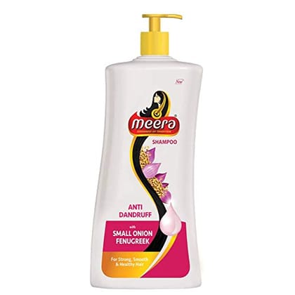 Meera Anti Dandruff Shampoo With Goodness Of Small Onion and FenugreekFights dandruff For Men And WomenParaben Free 650ml