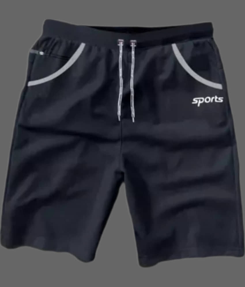 Laadli Black Polyester Men's Shorts ( Pack of 1 )