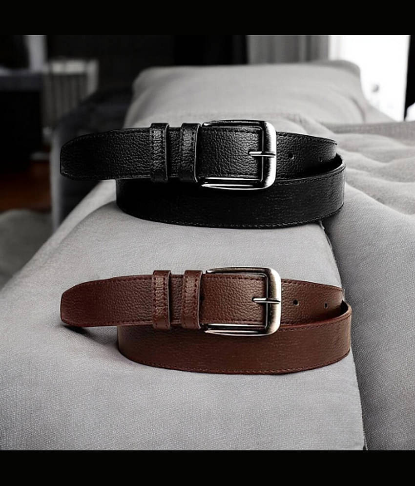 Kastner - Multicolor PU Men's Casual Belt ( Pack of 2 )