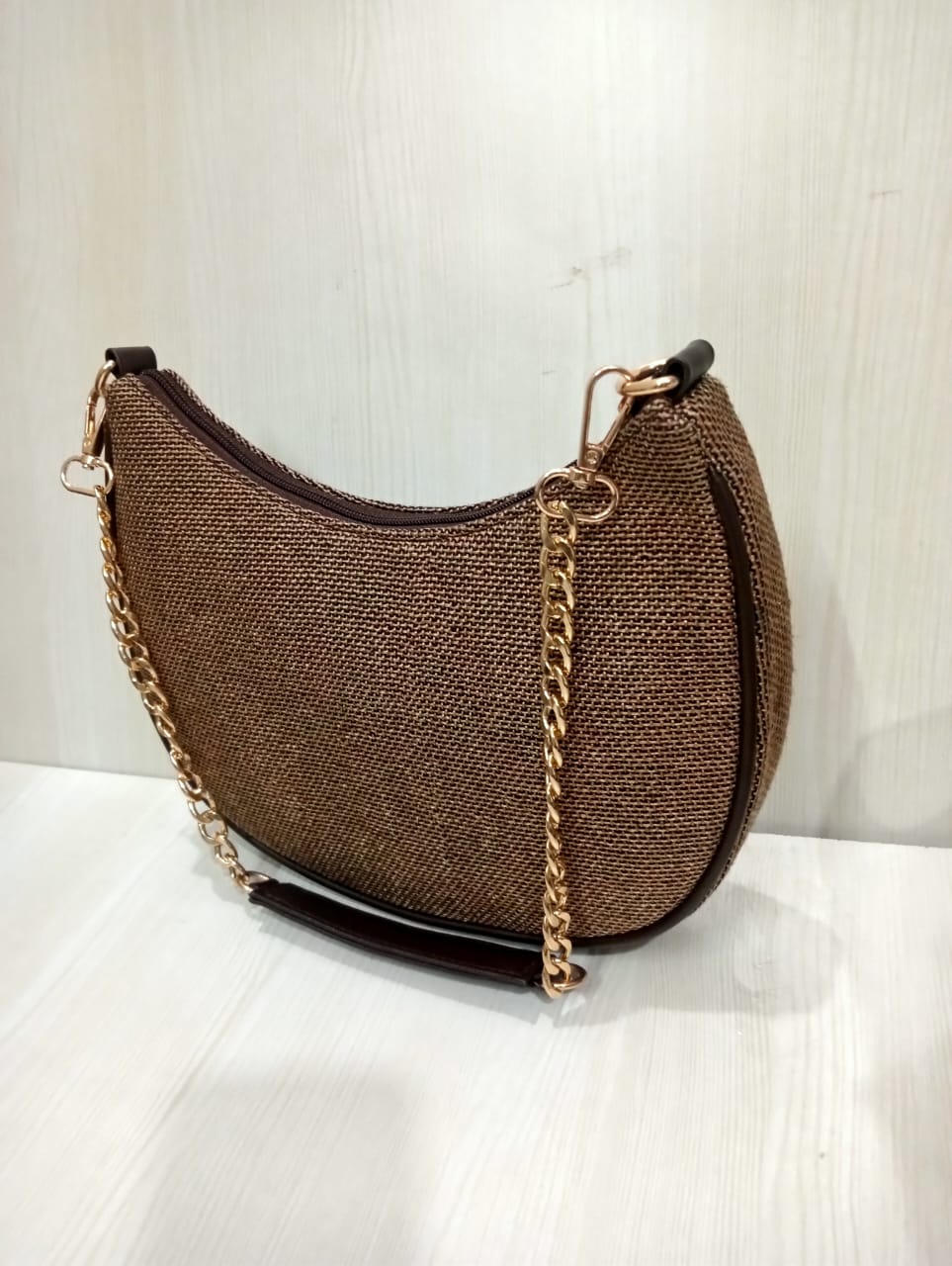 Jute silk Shoulder Bag