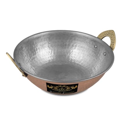 Pure Copper Cooking Karhai Pans Pots For Cooking Meat-For Tarka
