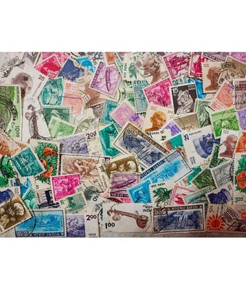 Hop n Shop - India 100 Mixed Used Postage Stamps 1 Stamps