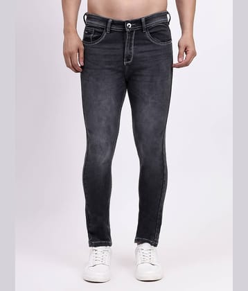 plounge Slim Fit Washed Men's Jeans - Black ( Pack of 1 )