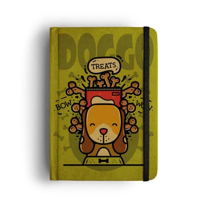 Mooch Diary Doggo Treats-A5 / Indian Khaki