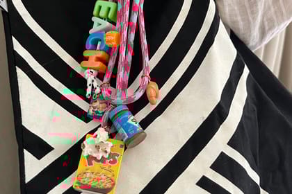 Pink/Blue Bag Charm