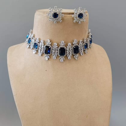Ad kiara's choker - Blue-Blue