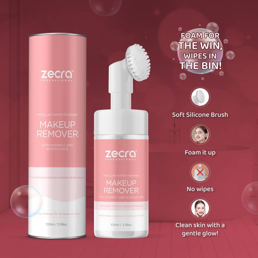 Zecra Makeup removers remove dirt & oil from the skin without irritating it. (3.38 oz) Makeup Remover  (100 ml)