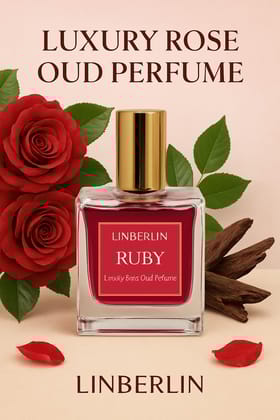 Rose Oud Perfume | Ruby | Long Lasting Luxury Floral Perfume for Men & Women by LinBerlin