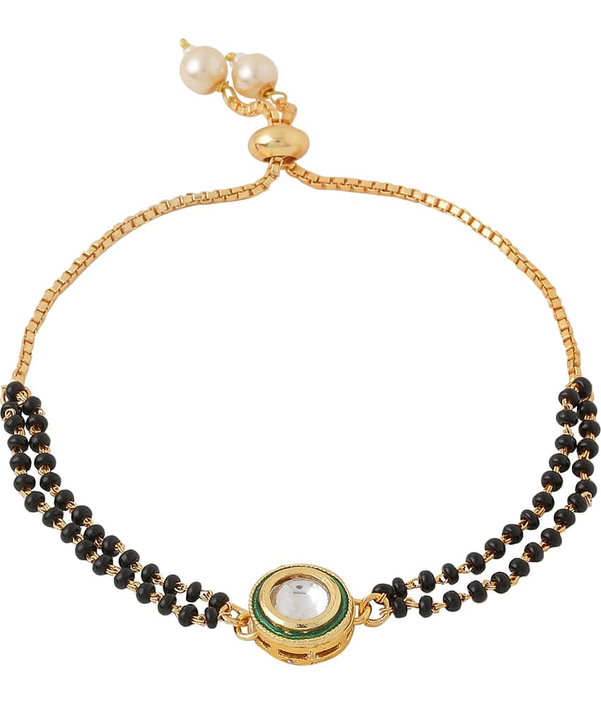 VIRAASI - Black Bracelet ( Pack of 1 )